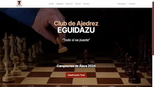 Sitio Web del Club Ajedrez Eguidazu